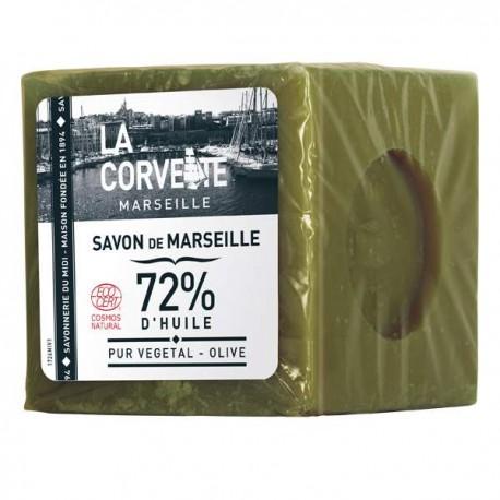 CUBE DE SAVON DE MARSEILLE OLIVE 500G | LA CORVETTE | Acheter sur E...