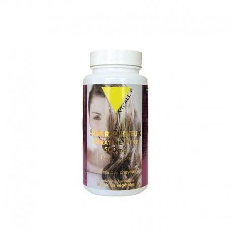 SUPER CHEVEUX Kératine pure 500mg Vit'all +  dans votre magasin bio en ligne Etiketbio.eu