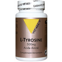 L-tyrosine 500mg 60gels Vit'all +  dans votre magasin bio en ligne Etiketbio.eu