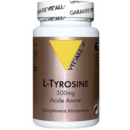 L-TYROSINE 500MG 60GELS | VITALL + chez Etik&Bio