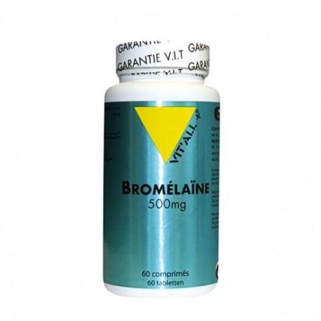 BROMELAINE 500MG 60GELS | VITALL + chez Etik&Bio