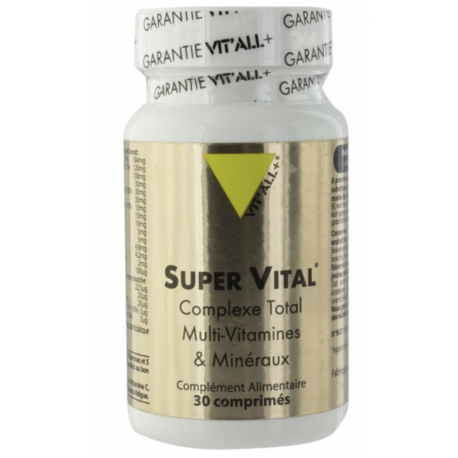 Super vital 30comp Vit'all + dans votre magasin bio en ligne Etiketbio.eu Super vital 30comp Vit'all + dans votre magasin bio en ligne Etiketbio.eu