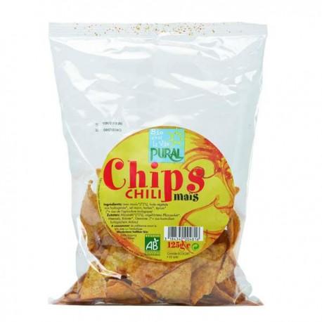 CHIPS MAIS CHILI 125G | PURALIMENT | Acheter sur EtiketBio.eu