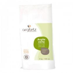 Argile verte granulee 3kg Argiletz  dans votre magasin bio en ligne Etiketbio.eu