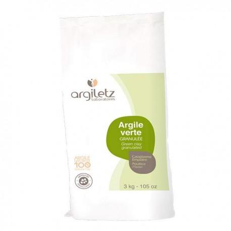 ARGILE VERTE GRANULEE 3KG | ARGILETZ | Acheter sur EtiketBio.eu