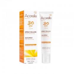 SPRAY SOLAIRE SPF30 100ML ACORELLE dans votre magasin bio en ligne Etiketbio.eu