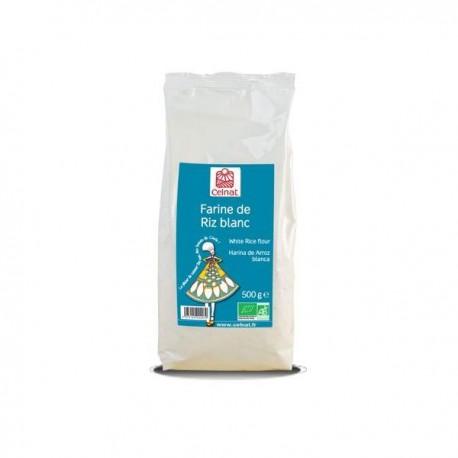Farine de riz blanc 500 gr Celnat  dans votre magasin bio en ligne Etiketbio.eu