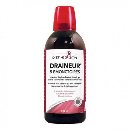 DRAINEUR 5 EMONCTOIRES 500ML | DIET HORIZON | Acheter sur EtiketBio.eu