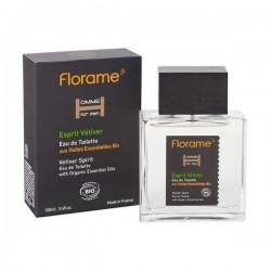 EAU DE TOILETTE ESPRIT VETIVER HOMME 100ML FLORAME  dans votre magasin bio en ligne Etiketbio.eu