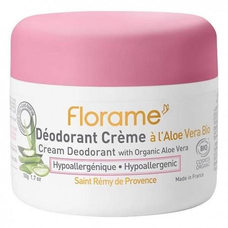 Deodorant creme hypoallergenique pot 50gr Florame  dans votre magasin bio en ligne Etiketbio.eu