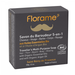 Savon du baroudeur 5en1 100gr Florame dans votre magasin bio en ligne Etiketbio.eu