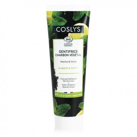 DENTIFRICE CHARBON MENTHE CITRON CC Coslys  dans votre magasin bio en ligne Etiketbio.eu
