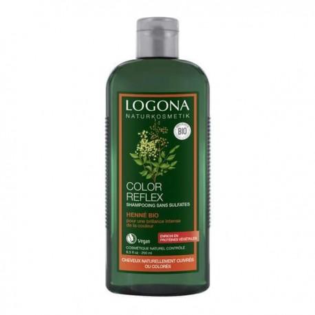 Shampooing reflet henne 250ml Logona  dans votre magasin bio en ligne Etiketbio.eu