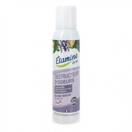 Destructeur d'odeurs lavande 125 ml Etamine du Lys dans votre magasin bio en ligne Etiketbio.eu Destructeur d'odeurs lavande 125 ml Etamine du Lys dans votre magasin bio en ligne Etiketbio.eu