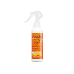SPRAY SOLAIRE ENFANTS SPF50 150ML ACORELLE dans votre magasin bio en ligne Etiketbio.eu