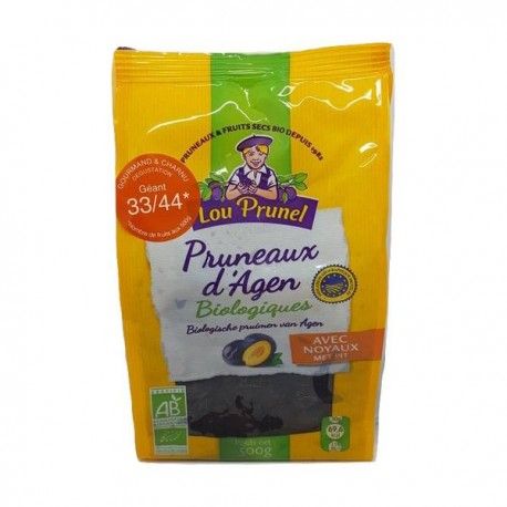 Pruneau d'agen igp tres gros 44/55 500g LOU PRUNEL  dans votre magasin bio en ligne Etiketbio.eu