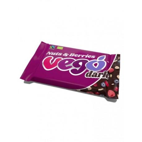 VEGO BARRE CHOCOLAT NOIR NUTS ET BERRIES 85G | VEGO | Acheter sur E...