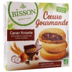Coeur gourmand cacao noisettes 180g Bisson  dans votre magasin bio en ligne Etiketbio.eu