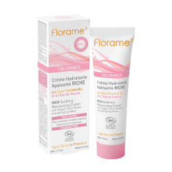 Creme hydratante apaisante riche 50ml Florame dans votre magasin bio en ligne Etiketbio.eu
