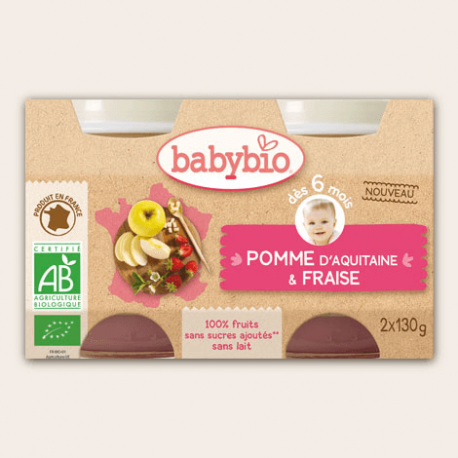 POMME FRAISE 2X130G POMME FRAISE 2X130G
