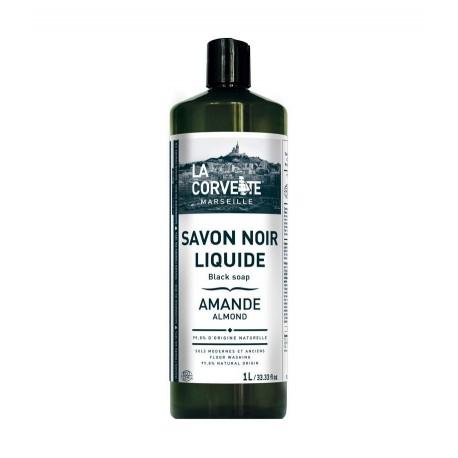 SAVON NOIR AMANDE LIQUIDE 1L | LA CORVETTE | Acheter sur EtiketBio.eu