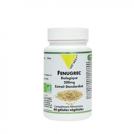 Fenugrec bio 200mg 60gel Vit'all +  dans votre magasin bio en ligne Etiketbio.eu