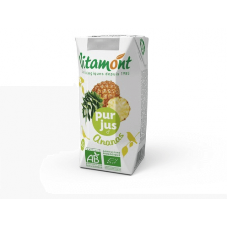 Pur jus d ananas 20cl Vitamont  dans votre magasin bio en ligne Etiketbio.eu