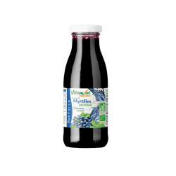 Mini pur jus de myrtille sauvage 25cl Vitamont dans votre magasin bio en ligne Etiketbio.eu