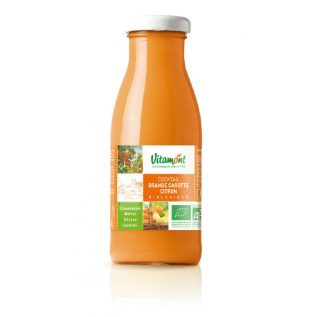 MINI JUS D'ORANGE CAROTTE CITRON 25CL | VITAMONT | Acheter sur Etik...