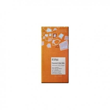 Chocolat lait caramel sel rose Vivani  dans votre magasin bio en ligne Etiketbio.eu