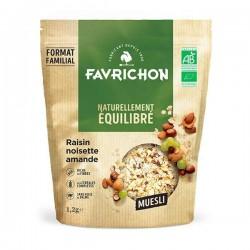 Muesli raisin noisette amande 1.2kg Favrichon dans votre magasin bio en ligne Etiketbio.eu
