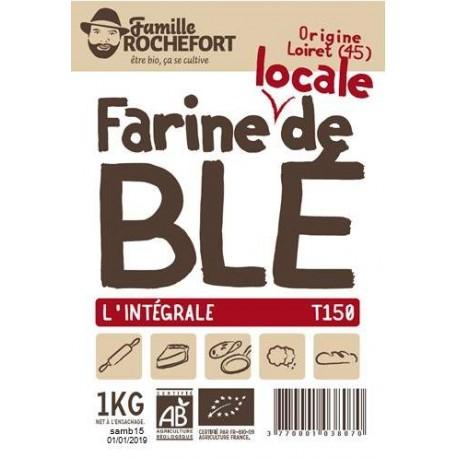 FARINE MEULE BLE INTEGRALE T150 1KG FARINE MEULE BLE INTEGRALE T150 1KG