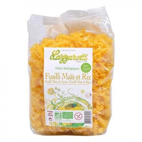 Fusilli mais riz 500g Lazaretti  dans votre magasin bio en ligne Etiketbio.eu Fusilli mais riz 500g Lazaretti  dans votre magasin bio en ligne Etiketbio.eu