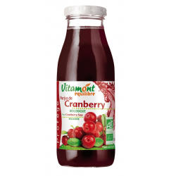 Pur jus de cranberry 50cl Vitamont dans votre magasin bio en ligne Etiketbio.eu