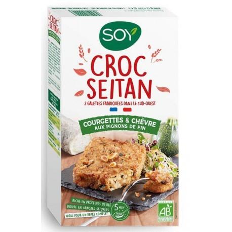 CROC SEITAN COURGETTES CHEVRE PIGNONS 2X100G CROC SEITAN COURGETTES CHEVRE PIGNONS 2X100G
