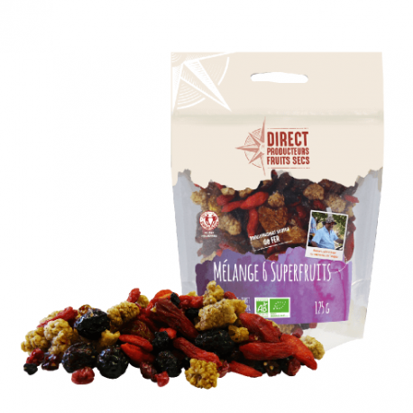 MELANGE 6 SUPERFRUITS 125GR | PEPITE | Acheter sur EtiketBio.eu