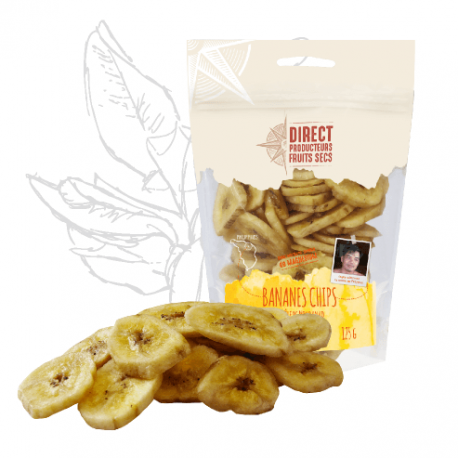 BANANES PHILIPPINES CHIPS 125GA PEPITE  dans votre magasin bio en ligne Etiketbio.eu