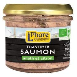 Toastimer de saumon, aneth et citron 90g Phare d’Eckmühl  dans votre magasin bio en ligne Etiketbio.eu