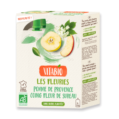 GOURDE POMME COING FLEUR DE SUREAU 4X120G GOURDE POMME COING FLEUR DE SUREAU 4X120G
