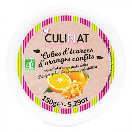 Cubes d ecorces d oranges confits 150g Culinat  dans votre magasin bio en ligne Etiketbio.eu
