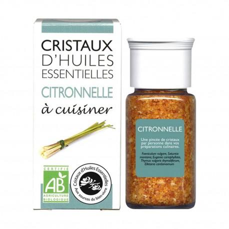 Cristaux huile essentielle citronnelle Aromandise  dans votre magasin bio en ligne Etiketbio.eu