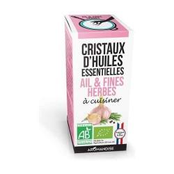 Cristaux huile essentielle ail fines herbes Aromandise  dans votre magasin bio en ligne Etiketbio.eu