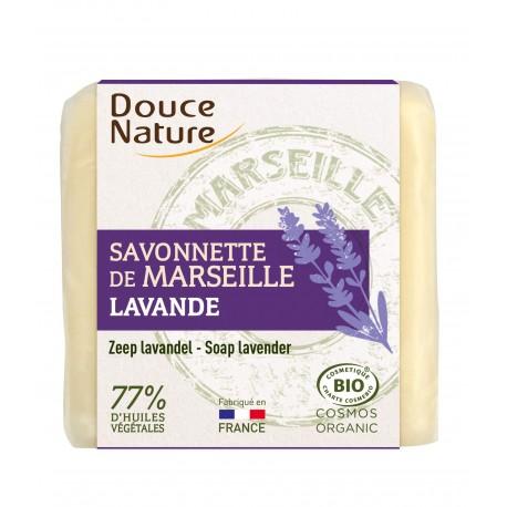 Savonnette de marseille lavandin Douce Nature  dans votre magasin bio en ligne Etiketbio.eu