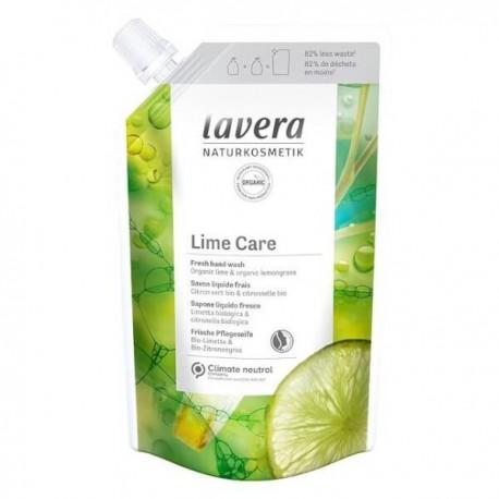 Recharge savon liquide mains citron vert citronnelle 500ml Lavera  dans votre magasin bio en ligne Etiketbio.eu