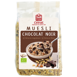 Muesli chocolat noir 375g Celnat dans votre magasin bio en ligne Etiketbio.eu