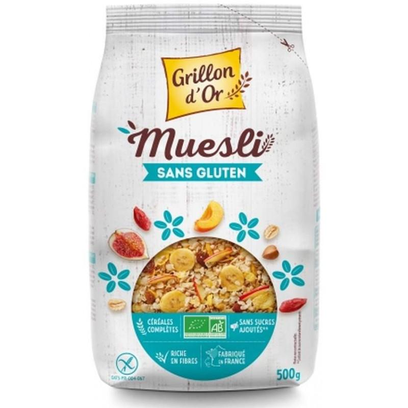 MUESLI SANS GLUTEN 500G GRILLON D'OR chez Etik&Bio