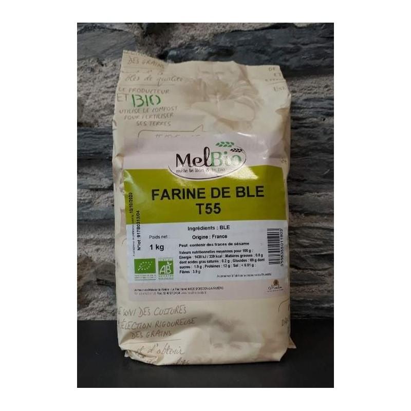 FARINE DE BLE T55 1KG | MELBIO chez Etik&Bio