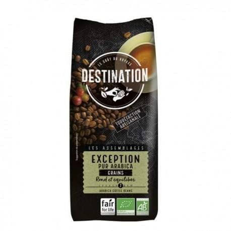 CAFE EXCEPTION 1KG GRAINS CC Destination  dans votre magasin bio en ligne Etiketbio.eu