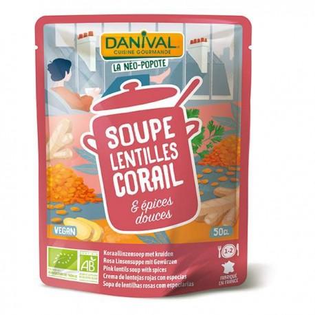 Soupe saveur sachet lentilles corail et epices 500gr Danival dans votre magasin bio en ligne Etiketbio.eu Soupe saveur sachet lentilles corail et epices 500gr Danival dans votre magasin bio en ligne Etiketbio.eu