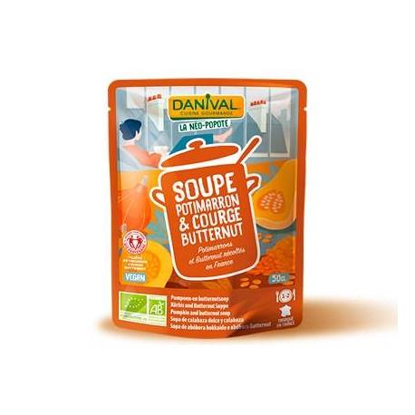 Soupe saveur sachet potimarron courge 500gr Danival  dans votre magasin bio en ligne Etiketbio.eu